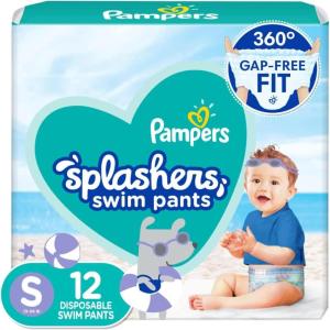 imagePampers Swim Diapers  Splashers  Size 23 20 Count GapFree Disposable Baby Swimming PantsSmall