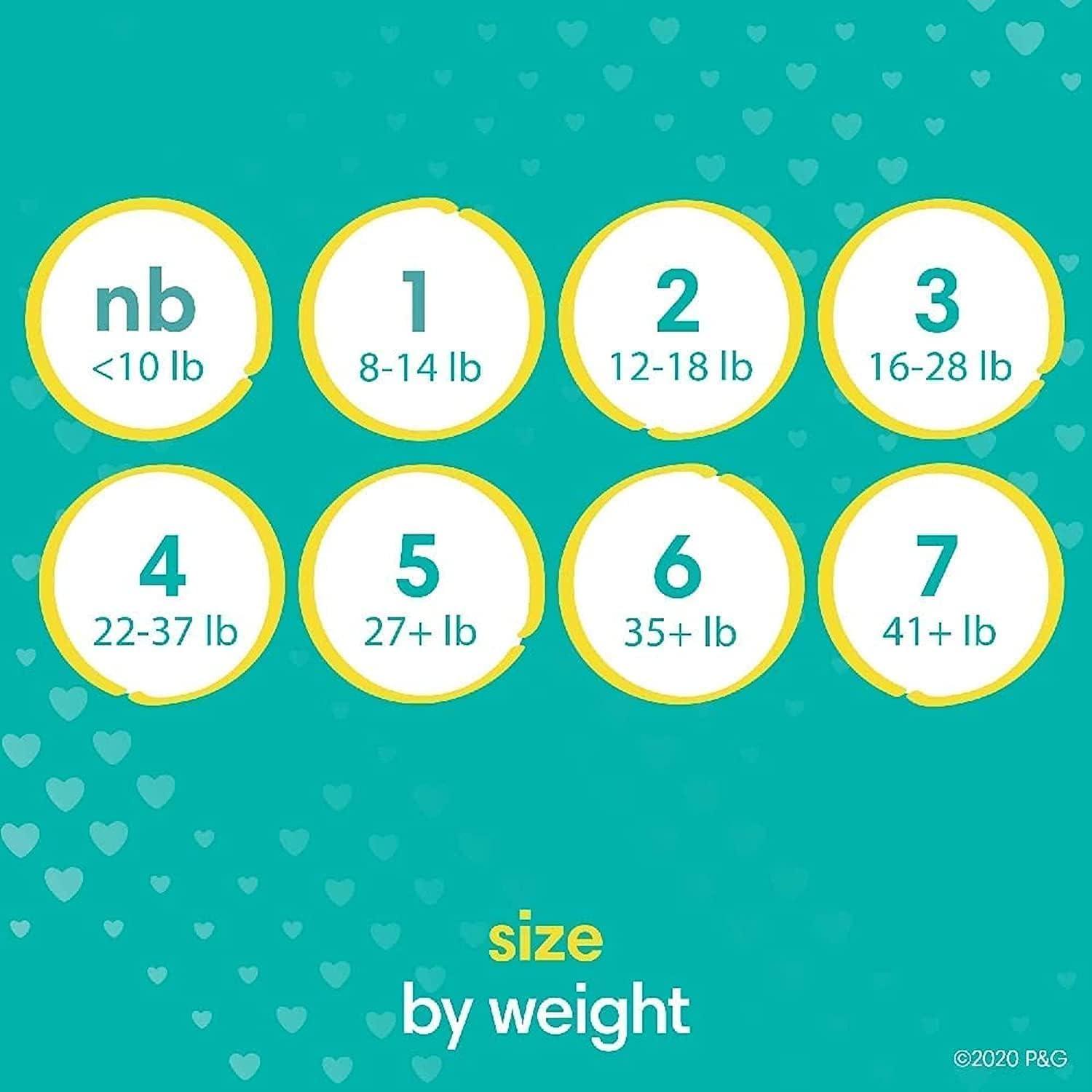 imagePampers Disposable Diapers Size 5 Swaddlers 132 Count  Overnight 50 Count