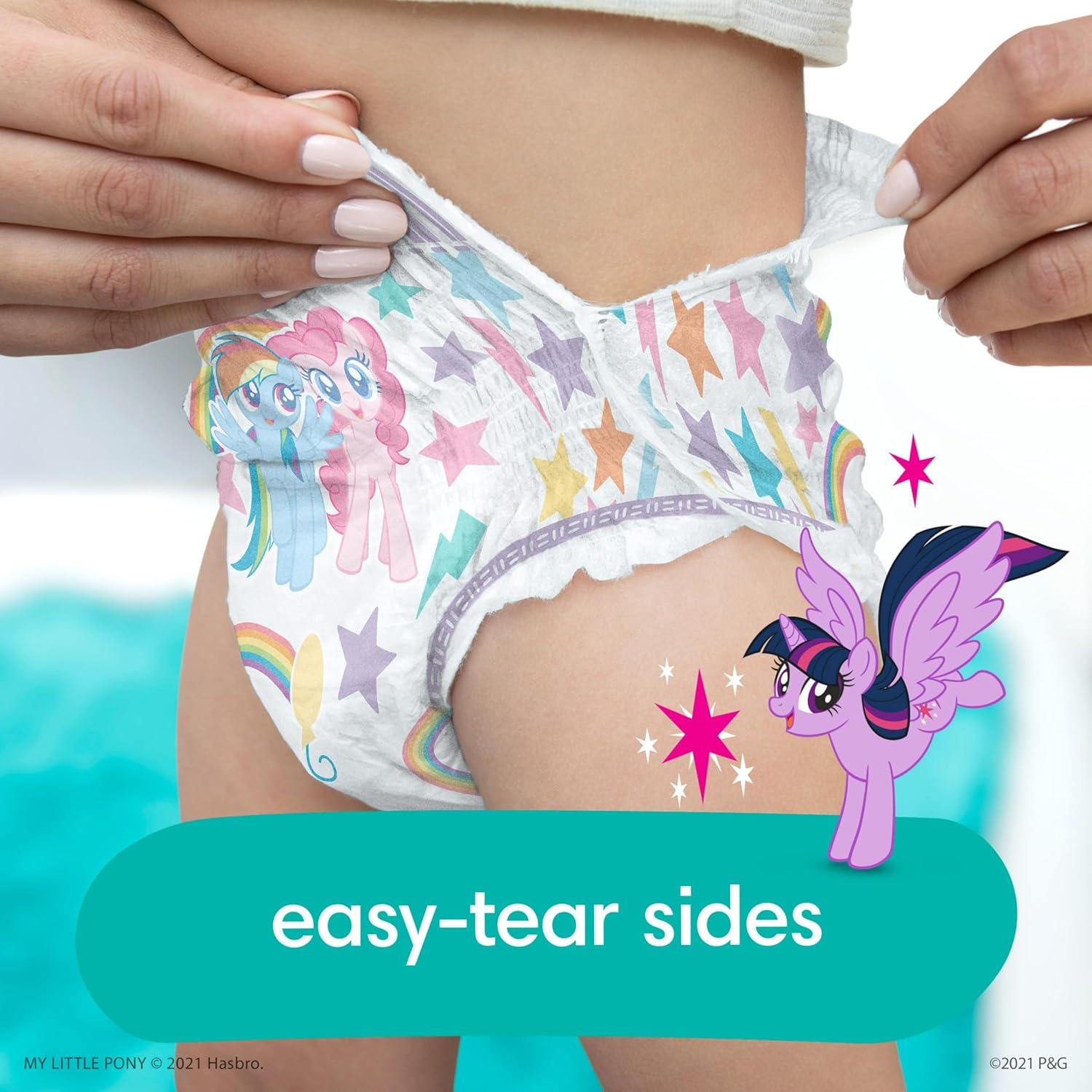 imagePampers Easy Ups Pull On Training Underwear Girls 2T3T 2 Month Supply 2 x 140 Count with Sensitive Water Based Baby Wipes 12X Multi Pack PopTop and Refill 1008 CountSize 5T6T