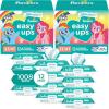 imagePampers Easy Ups Pull On Training Underwear Girls 2T3T 2 Month Supply 2 x 140 Count with Sensitive Water Based Baby Wipes 12X Multi Pack PopTop and Refill 1008 CountSize 3T4T