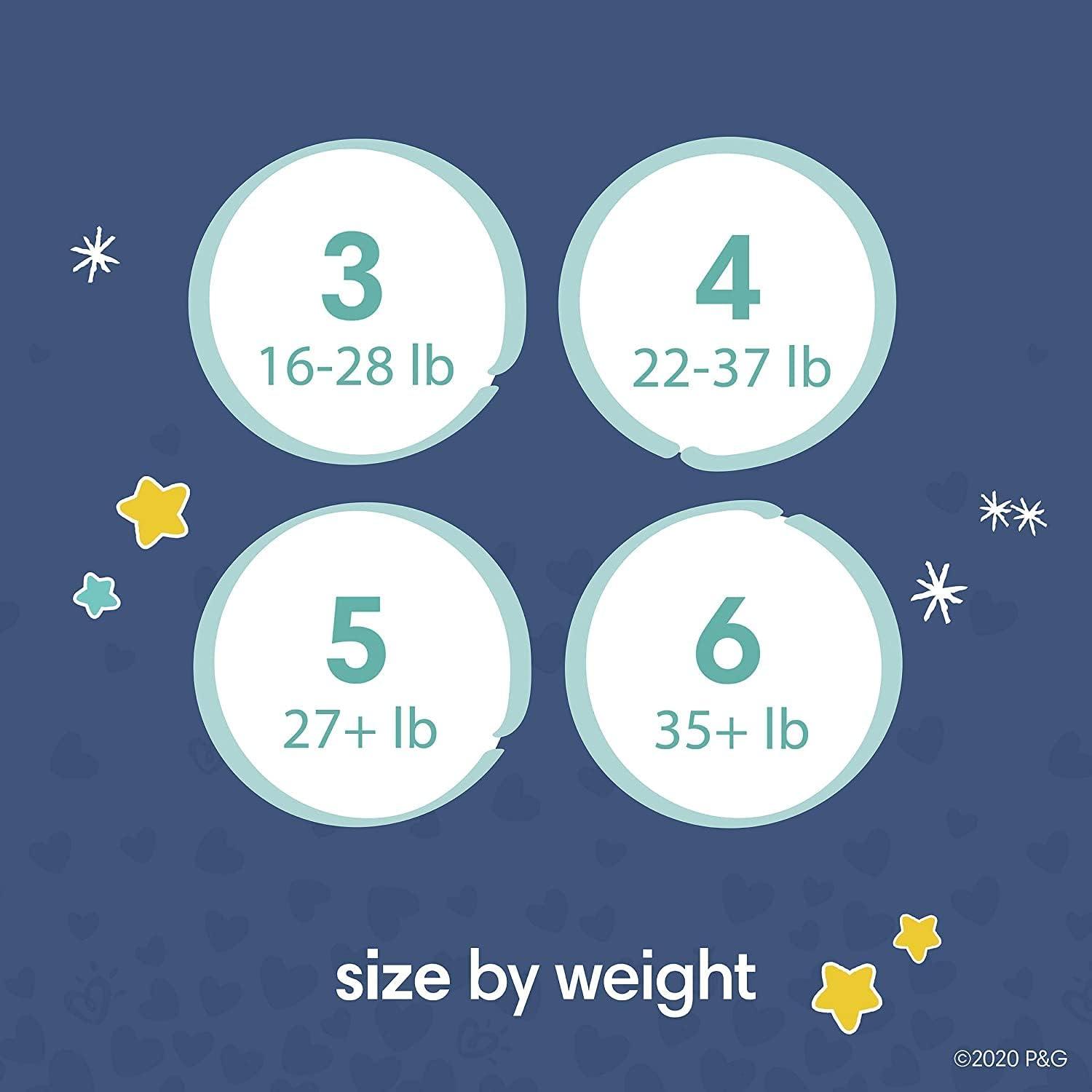 imageOvernight Diapers Size 4 58 Count and Baby Wipes  Pampers Swaddlers Overnights Disposable Baby Diapers and Sweet Dreams Wipes 12X PopTop 672 Count